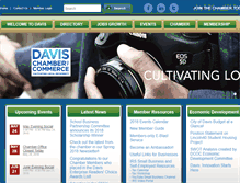 Tablet Screenshot of davischamber.com
